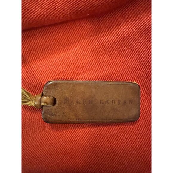 Vintage Ralph Lauren Cotton and Leather Red Backpack Shoulder Bag-AS IS main image 7